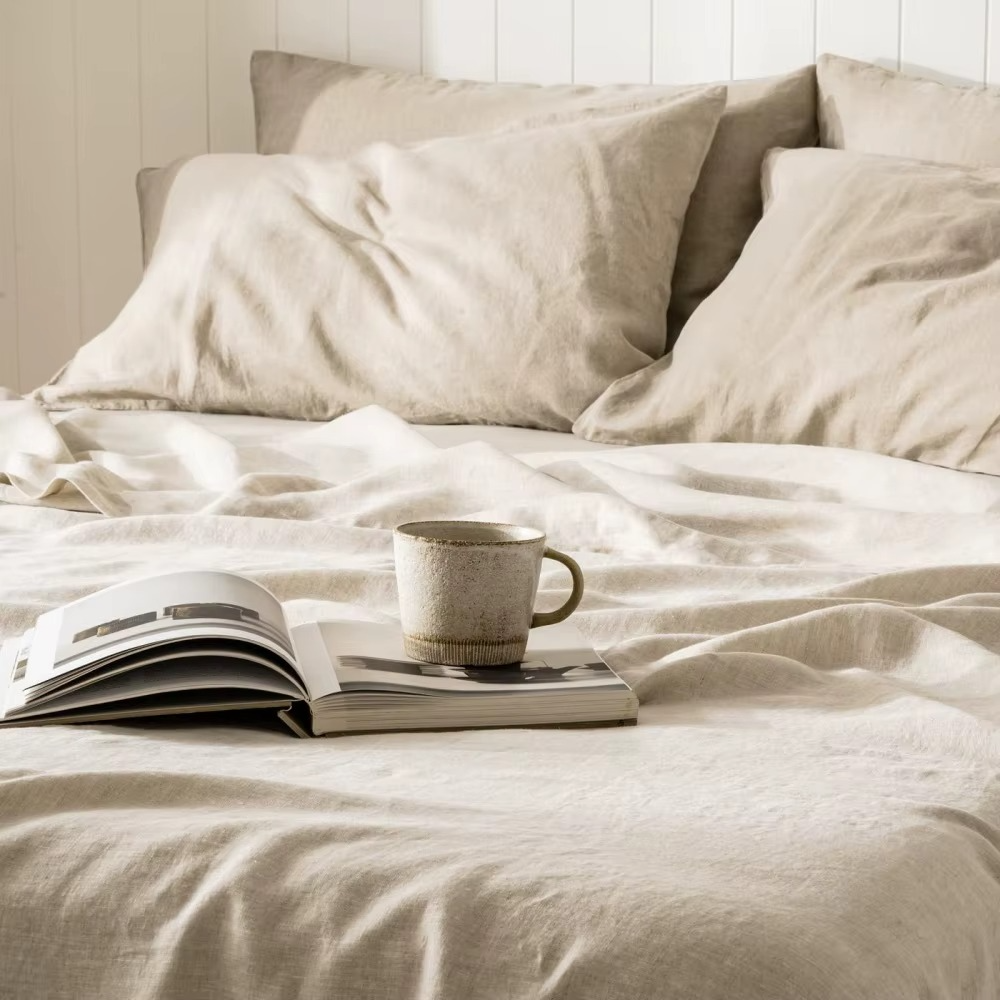 Premium-Leinen Kissenbezug (2 Stk.)