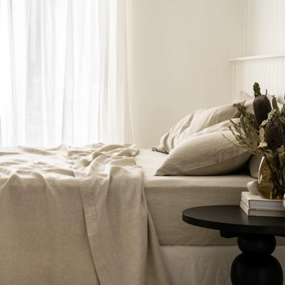 Premium-Leinen Kissenbezug (2 Stk.)